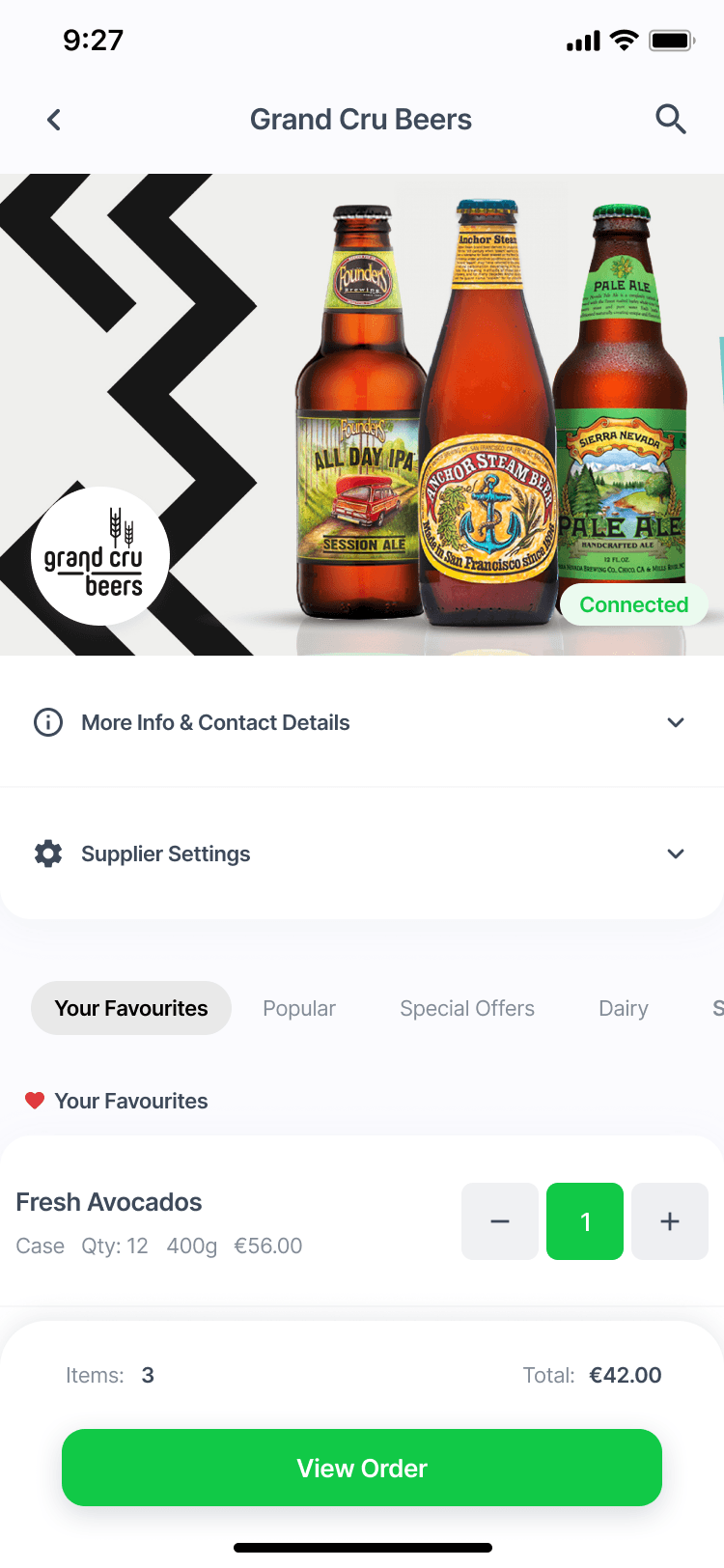 UnifyOrdering mobile experience screen 5