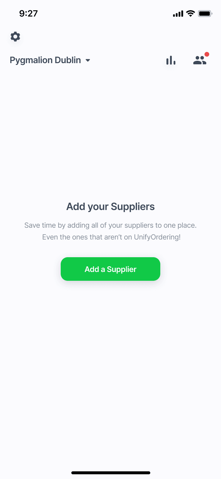 UnifyOrdering mobile experience screen 7