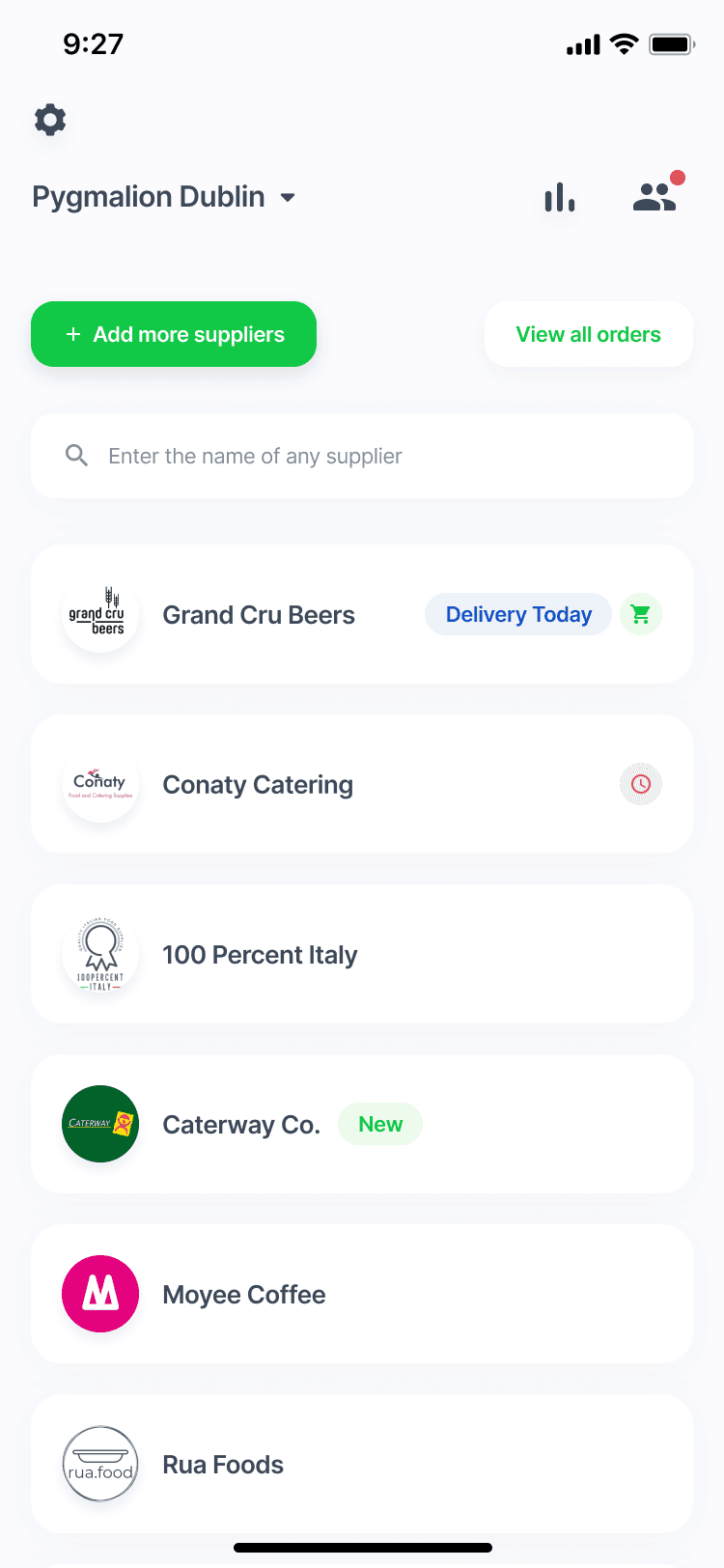 UnifyOrdering mobile experience screen 8